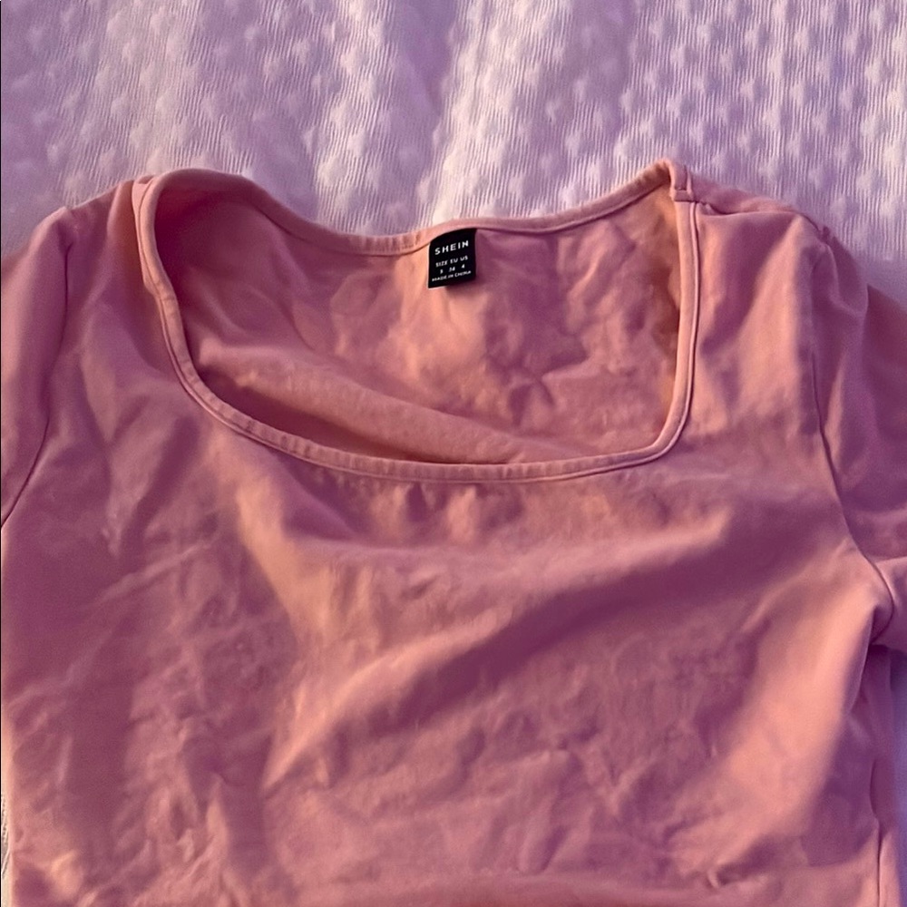 SHEIN Purple Fitted Bodysuit